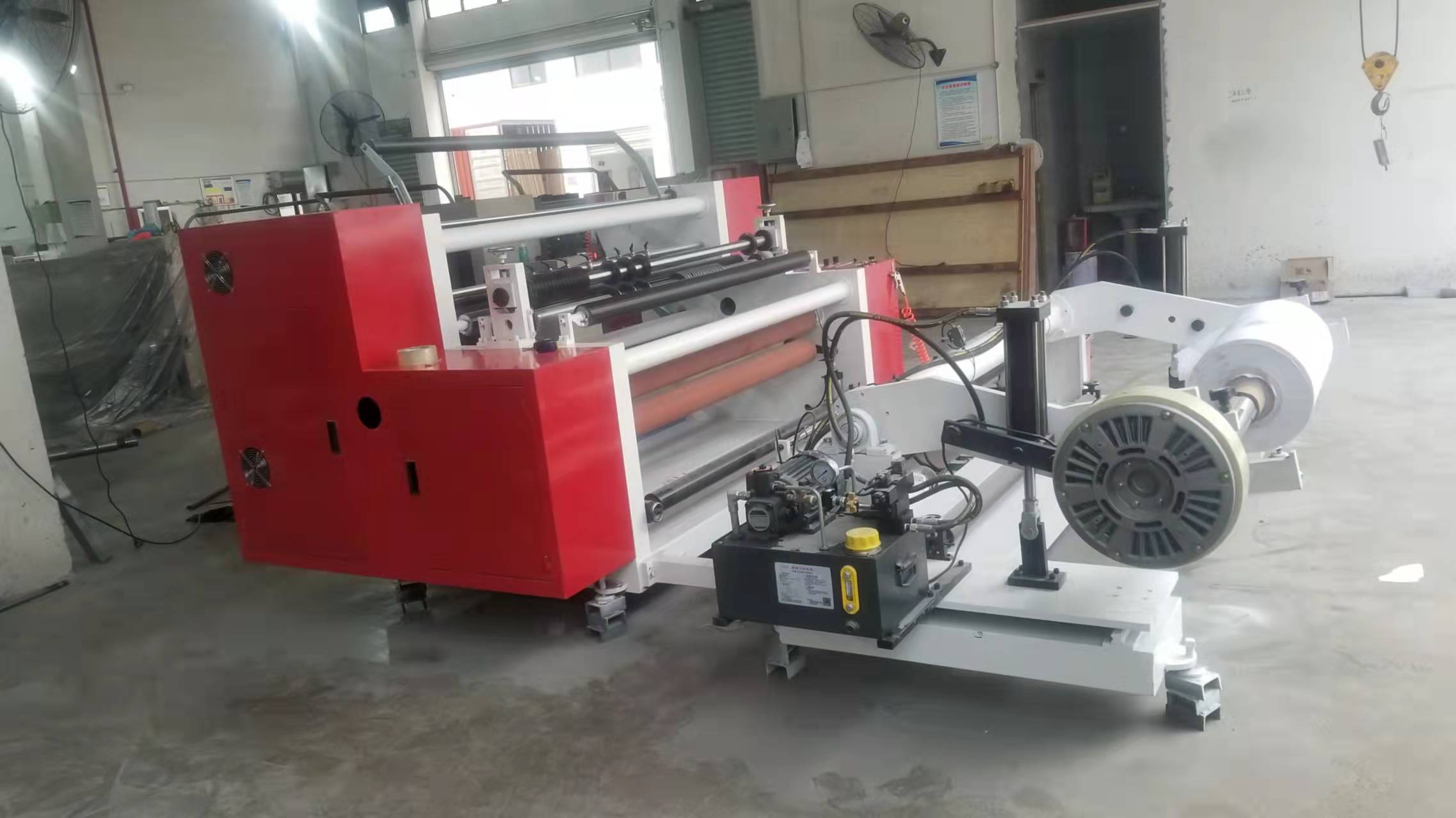 WFQ-1100/1300/1600A horizontal type slitting rewinder machine