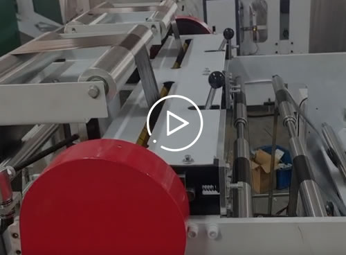 HSLJ-400x2G Fully automatic double lane continuous roll bag making machine
