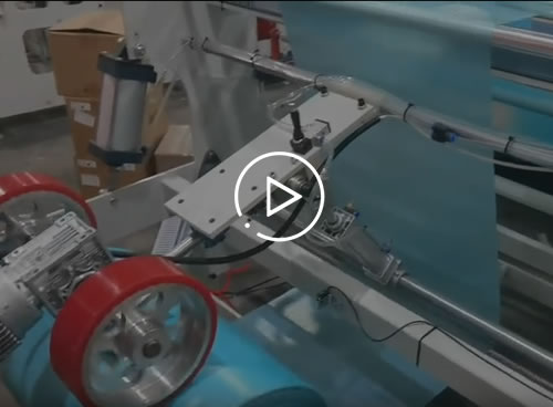 HSLJ-1200AR Fully automatic bottom-sealed folding garbage bag making machine