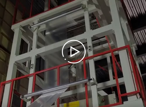 3SJ-G1000 3-layer co-extrusion PE film blowing machine
